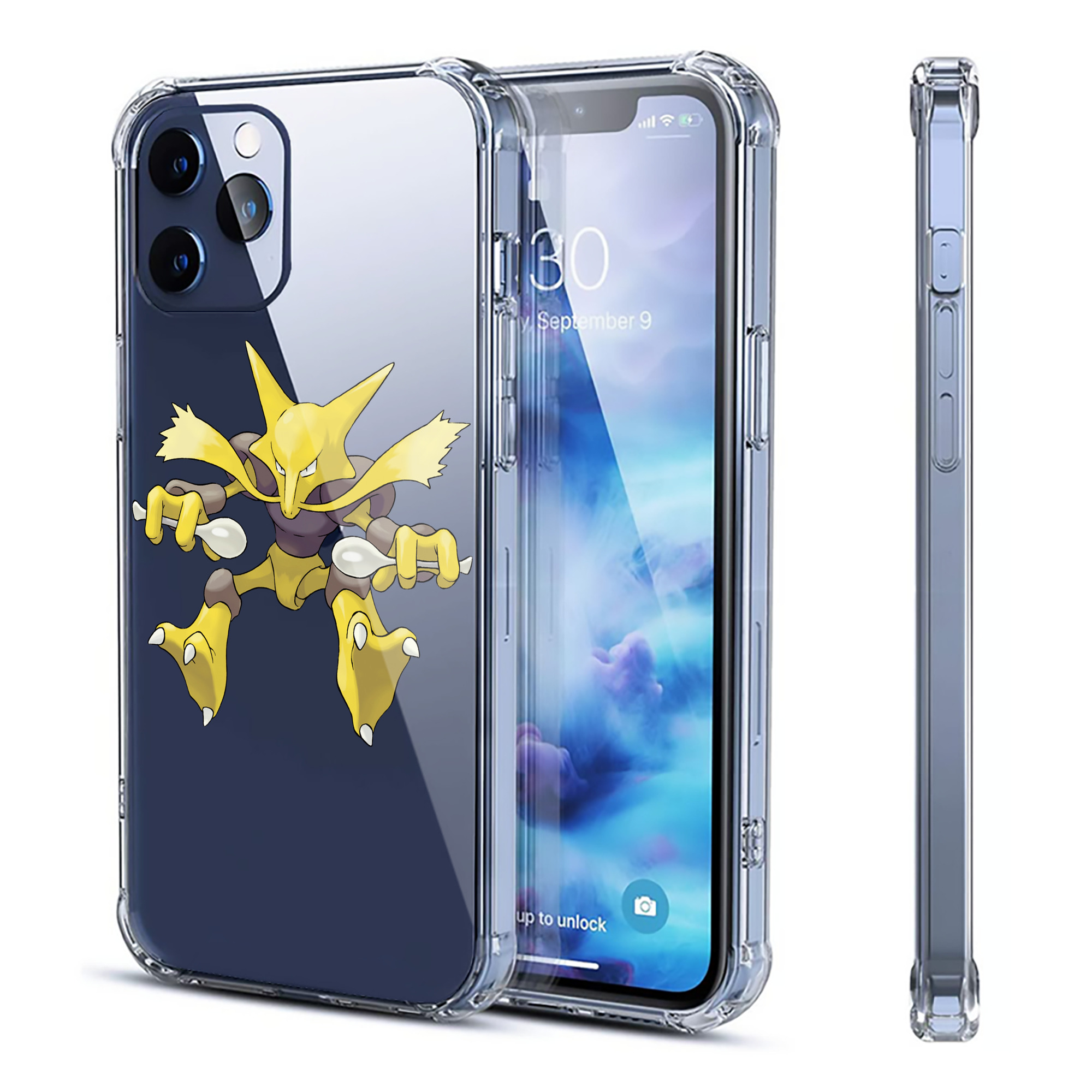 （画像用） ポケットモンスター Pokémon 【iPhone 12シリーズ対応】透明スマホケース（クリアソフトケース）